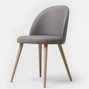 Gray Chair With Wood